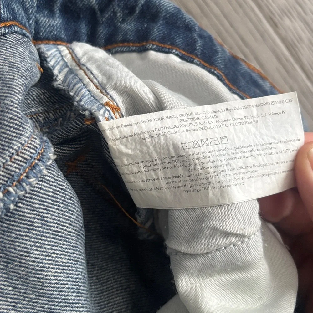 Wild Pony | NWT High-Rise Straight Leg Jeans - Light Blue Mom Jean Size 34 - Picture 11 of 13